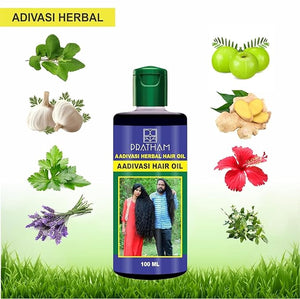 Adivasi Original Herbal Hair Oil for Growth, Hair Fall Control for Women and Men - 100 ml