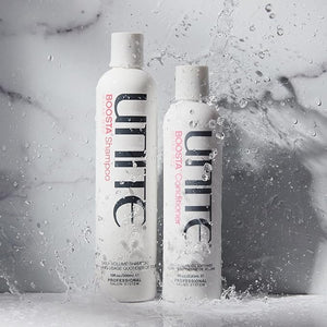 UNITE Hair - BOOSTA Conditioner - Volumizing Hydrating Conditioner for Fine Limp Hair - Adds Shine Strengthens UV Protection Safe for Extensions Paraben-Free 8 Fl Oz