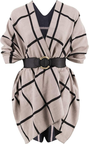 Moss Rose Women's Shawl Wrap Poncho Ruana Cape Open Front Cardigan Shawls for Fall Winter