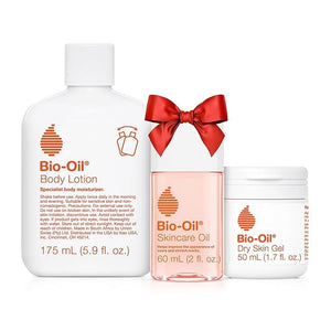 Bio-Oil Skincare Bundle for Sensitive and Dry Skin, Stretch Marks, Skin Care Oil (2 Oz), Dry Skin Gel (1.7 Oz), &amp; Body Lotion (5.7), Pregnancy and Maternity Stretch Marks, Trial Kit