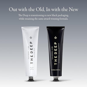 Caldera + Lab The Deep | Men's Organic Hydrating Clay Face Mask for Dry Sensitive &amp Normal Skin ? Vegan Natural &amp Antioxidant Packed Exfoliating Skincare Facial Treatment