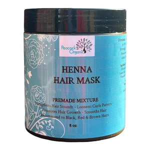 Mehndi Henna Hair Mask - Ayurvedic Herbs Hair Conditioning - Strengthen Hair Treatment - Nourish Your Hair Naturally with Our Premade Henna Hair Mask 8oz