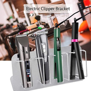 Electric Clipper Storage Rack.4PCS Barber Clipper Holder,Barber Station Electric Hair Trimmer Display Rack Storage Organizer,Stainless Steel Frosting¡¦(Matte Silver)