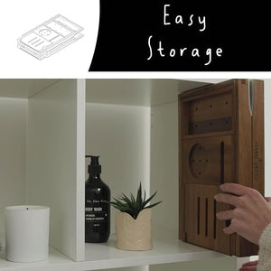 Temple Spring Foldable Bathtub Tray Unique Design Selfcare Bathroom Caddy Acacia Spa Bathroom Tray Wooden Bathtub Accessories Wedding Gift/Birthday Gift/New Home Bath Table ? Not Teak