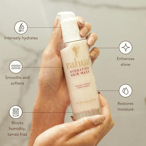 Rahua Hydration Hair Mask Vegan Deep Conditioning Treatment for Dry &amp Dehydrated Curls Oil &amp Shea Butter for Moisture &amp Shine Hair Care w/Organic Mango &amp Passion Fruit Aroma 7.6 Fl