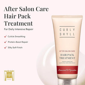 CURLYSHYLL After Salon Care Hair Pack Treatment | Deep Moisture &amp; Care | Seaweed &amp; Botanical Oils | Damaged Hair Treatment | 250ml
