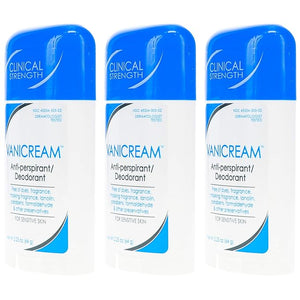 Vanicream Anti-Perspirant - Deodorant Clinical Strength For Sensitive Skin 2.25 Oz Pack of 3