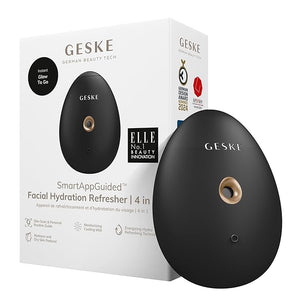GESKE SmartAppGuided¢â Facial Hydration Refresher | 4 in 1 | Water Atomizer | Moisturizing Spray Machine | Face Mister | Humidifier for Natural Glow | Reduce Redness &amp; Dry Skin