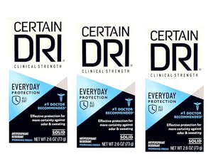 Certain-Dri Am Solid Antiperspirant/Deodorant 2.6 Ounce (Pack of 3)