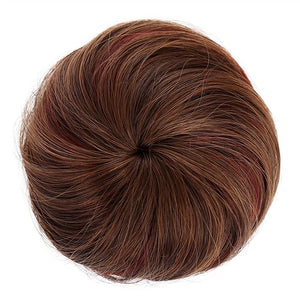 Hair Accessories Synthetic Barrette Donut Bun with Drawstring Hair Comb Straight Hair Bun Extension Headband Wig for Women Hair Pieces For Women(588-02)