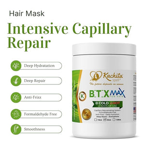 Kachita Spell Hair Treatment Rejuvenates Dry/Damaged Hair Reduces Frizz Provides Deep Hydration Volume Control and Smoothness Formaldehyde-free Max Formula (32 floz 32.00 Fl Oz)