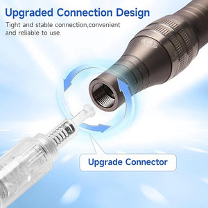 0.25mm Home Use Microneedle Derma Roller Pen Derma Pen for Women Men - Microneedling Skin Care Beauty Kit Tool for Face Hair Beard