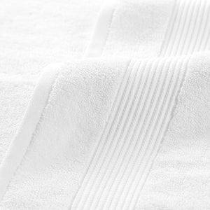 Arkwright Bath Towels Set of 6 - Super Soft 100% Cotton 600 GSM Quick Dry &amp Absorbent Luxury Bathroom Essentials with 2 Shower Towels 2 Hand Towels and 2 Washcloths Dove White