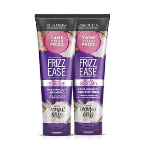 John Frieda Frizz Ease Beyond Smooth Bundle: Frizz Immunity Shampoo &amp Conditioner 8.45 Ounce Each