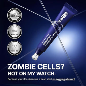 Wrinkle Spot Treatment Serum - Korean Skincare Anti-Wrinkle Brightening Serum with Peptides and Fermented Extracts for Glass Skin Radiance &amp Hydration Support (15ml / 0.5 fl. oz)