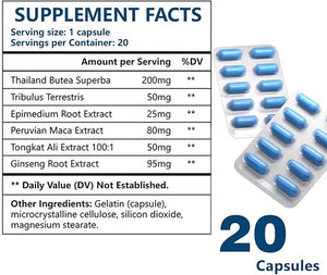 Nutrition Supplement Maximize Performance Endurance and Vitality - Pack of 20