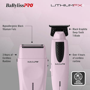 LithiumFX Cord/Cordless Lithium Ergonomic Hair Trimmers for Men