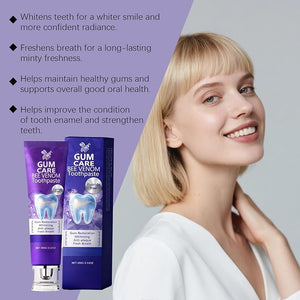 Teeth Whitening Toothpaste - Fresh Breath, Gum Care &amp; Enamel Strengthening, Daily Oral Cleanse with Long-Lasting Mint, 2X Use(2PCS)