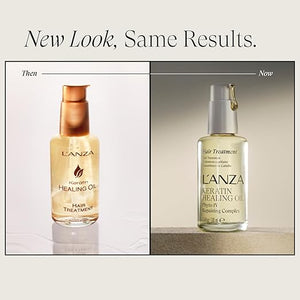 L'ANZA Keratin Healing Hair Oil Treatment Keratin Infused Treatment Hair Oil For Damaged Locks Cruelty Free Healing Ingredients Repairs Strengthens with UV Protection New Bottle