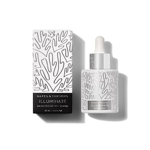 Naked &amp Thriving Illuminate BC+ Face Serum | Hyaluronic Acid Vitamin C Bakuchiol | Organic Vegan &amp Naturally-Derived Skin Care | For Mature Skin Visible Spots and Wrinkles (1.0 fl oz/30 m