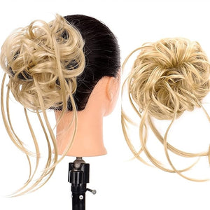 Hair Chignon Synthetic Hair Bun with Elastic Comb Messy Bun Curls Hair Bun Women Wig Hair Extensions Hair Accessories Messy Bun Hair Piece (Color : SW205-11)
