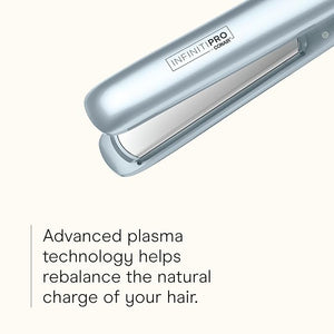 INFINITI PRO CONAIR SmoothWrap Dual Ion 1 Inch Flat Iron Hair Straightener 1-Inch Flat Iron Produces More Volume and Less Frizz 5 Heat Settings For All Hair Types and Textures Blue