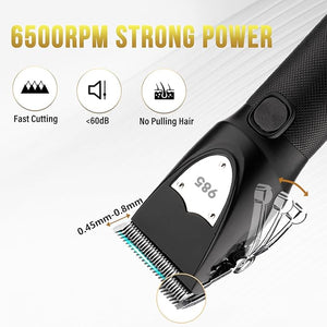 Hair Clippers for Men ProfessionalBeard Trimmer for Men Hair Trimmer Nose Trimmer SetCordless Electric ShaversBarber Clippers Trimmer Haircut Grooming KitLED Display