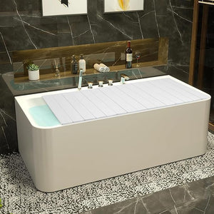 Bath Cover PVC Foldable Shutter Bath Lid 63x31.5Dustproof Waterproof Shutter Bathtub up to 11.02lb Temperature Resistance: 80 ¡É/176¢µ for Home Bathtubs Bathroom SPA