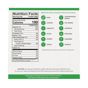 Nutmeg State Nutrition - High Protein Wafer Bars Protein Snack Bars Low Calories Low Sugar 7 Servings Per Box (1 Box (7 Servings) Vanilla)