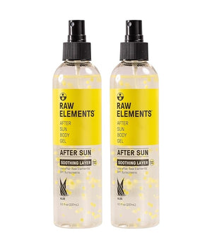 Raw Elements After Sun Body Gel Skin Care with Aloe Balls 2PK
