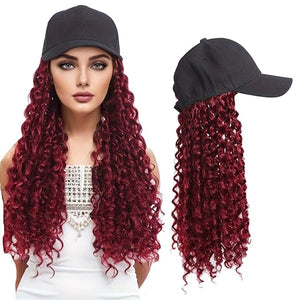 Hat Wig Baseball Cap Wig Extensions Adjustable Wig Hat Attached African Kinky Curly Hairpiece Braiding wig