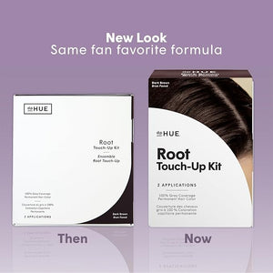 dpHUE Root Touch-Up Kit, Dark Brown - Permanent Hair Color for Gray Coverage - Includes Two Applications - Paraben, SLS &amp; SLES Sulfate Free - Leaping Bunny Certified