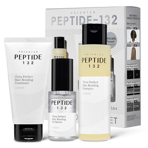 COSRX PEPTIDE 132 Hair Care Set - Bonding Shampoo, Treatment &amp; Oil Serum, Bond Repair Treatment Hair Gift Set for Damaged, Dry Hair, Scalp Treatment for Dandruff, Dry &amp; Itchy Scalp, Stocking S