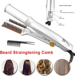 Automatic Hair Curler 3 in 1 Rotating Brush Hot Air Styler Comb Curling Iron Straightener Curler Styler 3 in 1 Multi Hairdressing Brush