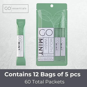 Exershield to GO mouthwash no Alcohol Formula (Mint 60 Individual Packets)