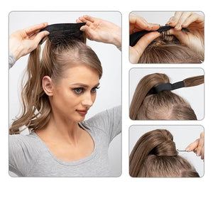 Hair Accessories Messy Curly Bun Extension Wig Wavy Ponytail Pompadour Ponytail Extension Cord Hair Extensions Curl Clips Synthetic Bun Hair Pieces For Women(0218inches)