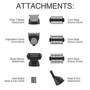 Remington ONE Shave &amp Groom Multi-Tool Electric Razor for Men Foil Shaver with 4 Full-Size Attachments &amp 5 Adjustable Combs for Beard Face &amp Body Grooming