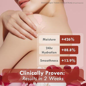 Korean Red Bean Body Lotion for Women - 24-Hour Hydrating Moisturizer for Dry Skin with Peptides &amp Hyaluronic Acid for Smooth Sensitive Skin - Vegan &amp Cruelty-Free - 8.45 fl oz