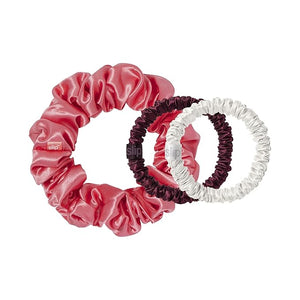 slip Assorted Scrunchies in Holiday Cracker Packaging: Anti-Crease, Anti-Breakage Slipsilk¢â Design Protects Delicate Hair | Includes 3 Pure Silk Scrunchies, Sweetheart