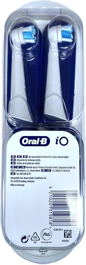 HEALTH AZ+ Oral B IO Ultimate Clean Toothbrush Head WHITE 4 Count