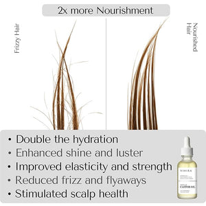 Premium Organic Castor Oil (16oz | Premium Glass Bottle) Cold Pressed 100% Pure Extra Virgin Hexane Free for Hair Growth Eyelash Eyebrow Cuticles Nails Skin Belly Button Muscle &amp Welln