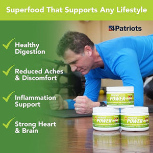 Patriot Power Greens: 40+ Fruits &amp Vegetables Organic Superfood Dietary Supplement 30 Servings