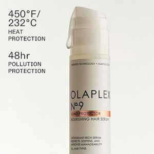 Olaplex No. 9 Bond Protector Nourishing Hair Serum Heat Protectant Softens &amp Weightlessly Nourishes Reduces Tangle &amp Static For All Hair Types 3.0 fl oz
