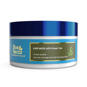 Blue Nectar Anti Frizz Hair Mask for Dry &amp; Frizzy Hair | Enriched with Natural Herbs for Hair Growth (13 herbs, 7 Oz)