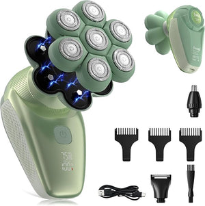 3-in-1 Groomer Shaver for Men, Bald Head Shaver &amp; Beard Trimmer, Men¡¯s Electric Shavers Wet/Dry IPX7 Waterproof, 120-Min USB Rechargeable Razor for Face &amp; Body, Ideal Grooming Gift Set for Men