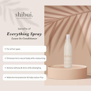 Shibui Everything Spray Color Protecting Leave-in Treatment Detangles &amp Fights Frizz for Fine to Medium Hair Vegan &amp Sulfate-Free 8 Fl Oz
