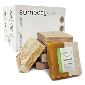 Sumbody USA Made Handmade Soap Bar (6pk) Rich Hydration Dry, Sensitive Skin, Moisturizing Soap For Face, Hands, Body Self Care Gift Set Men &amp; Women - Goat Milk Citrus Vanilla Coconut Variety Pack