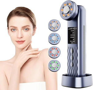 MASIKE Multifunctional Facial Device Portable Electric Face Massager 7 in 1 Red Light Therapy for Facial Massager Tool for Skin Care at Home