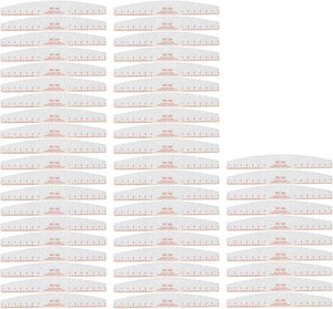 Nail File Manicure Tools 80/80 Coarse Grits Washable Reusable Nail Files for Gel Extension 50 Pieces Curved for Hand and Feet Care