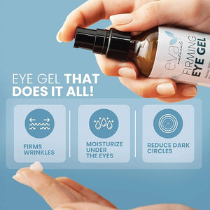 Eva Naturals Eye Gel for Dark Circles Bags &amp Puffiness ? Anti-Aging Serum with Peptides Hyaluronic Acid &amp Botanicals ? Firming Under Eye Treatment for Wrinkles Fine Lines &amp Tired Skin ?